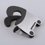 Maxbell Maxbell Stainless Steel Spoon Holder Pot Clip Scoop Clamp Tongs Holder Black