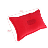 Maxbell Portable Outdoor PVC Camp Travel Neck Pillow Inflatable Cushion Red