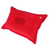 Maxbell Portable Outdoor PVC Camp Travel Neck Pillow Inflatable Cushion Red