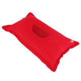 Maxbell Portable Outdoor PVC Camp Travel Neck Pillow Inflatable Cushion Red