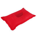 Maxbell Portable Outdoor PVC Camp Travel Neck Pillow Inflatable Cushion Red