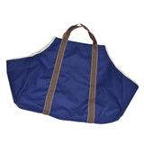 Maxbell Maxbell Outdoor Convenient Firewood Wood Tote Bag Rack with Handle Blue