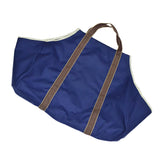 Maxbell Maxbell Outdoor Convenient Firewood Wood Tote Bag Rack with Handle Blue