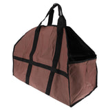 Maxbell Maxbell Large Firewood Log Carrier Tote Bag for Fireplace & Stoves Brown