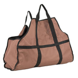 Maxbell Maxbell Large Firewood Log Carrier Tote Bag for Fireplace & Stoves Brown