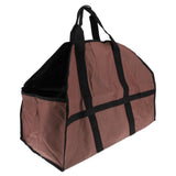 Maxbell Maxbell Large Firewood Log Carrier Tote Bag for Fireplace & Stoves Brown