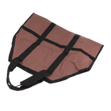 Maxbell Maxbell Large Firewood Log Carrier Tote Bag for Fireplace & Stoves Brown