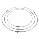 Maxbell Maxbell Stainless Steel Folding Fishing Net Brail Head Round Dipnet Tackle Tool 40cm