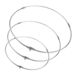 Maxbell Maxbell Stainless Steel Folding Fishing Net Brail Head Round Dipnet Tackle Tool 40cm