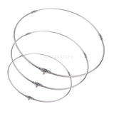 Maxbell Maxbell Stainless Steel Folding Fishing Net Brail Head Round Dipnet Tackle Tool 35cm