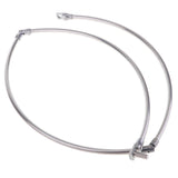 Maxbell Maxbell Stainless Steel Folding Fishing Net Brail Head Round Dipnet Tackle Tool 35cm