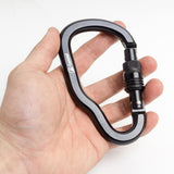 Maxbell Maxbell 25KN Safety Climbing Carabiner Screw Lock for Mountaineer Hiking Rappelling