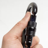 Maxbell Maxbell 25KN Safety Climbing Carabiner Screw Lock for Mountaineer Hiking Rappelling
