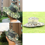 Maxbell Summer Sun Hat Camouflage Fishing Hat UV Protect Boonie Cap for Men  Type 1