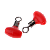 Maxbell Maxbell Fishing Swivels Double Hole Line Sinker Hook Connector Red 7x12mm