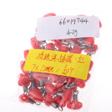 Maxbell Maxbell Fishing Swivels Double Hole Line Sinker Hook Connector Red 7x12mm