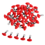 Maxbell Maxbell Fishing Swivels Double Hole Line Sinker Hook Connector Red 7x12mm