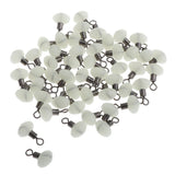 Maxbell Maxbell Fishing Swivels Double Hole Line Sinker Hook Connector White Luminous 8x12mm