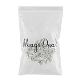 Maxbell Maxbell Fishing Swivels Double Hole Line Sinker Hook Connector White Luminous 8x12mm