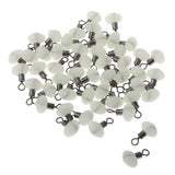 Maxbell Maxbell Fishing Swivels Double Hole Line Sinker Hook Connector White Luminous 8x12mm