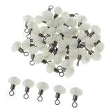 Maxbell Maxbell Fishing Swivels Double Hole Line Sinker Hook Connector White Luminous 8x12mm