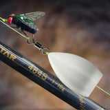 Maxbell 2x2 Pieces Floating Sbirolino Spirolino Bombarda Trout Pose Floats White 4.3g