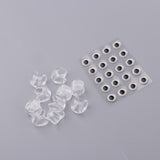 Maxbell Maxbell 20pcs 3D Fly Tying Jigs Crafts Doll Fishing Lure Eyes 10pcs Fishing Head 8mm Eyes+10mm Head