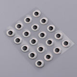 Maxbell Maxbell 20pcs 3D Fly Tying Jigs Crafts Doll Fishing Lure Eyes 10pcs Fishing Head 8mm Eyes+10mm Head