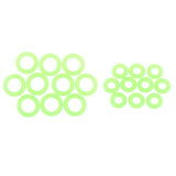 Maxbell 4x10 Pieces/Pack Silicone Luminous Ring Night Fishing Tent Nail Safety Signs L