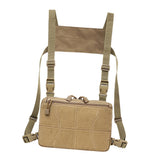 Maxbell Maxbell Multi-Purpose Vest Rig Bag Radios Pocket Chest Harness Pouch Pack Khaki