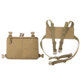 Maxbell Maxbell Multi-Purpose Vest Rig Bag Radios Pocket Chest Harness Pouch Pack Khaki