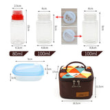 Maxbell Maxbell 10Pcs/Set BBQ Grilling Spice Jar Condiment Pepper Salt Bottle w/ Storage Bag