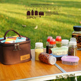 Maxbell Maxbell 10Pcs/Set BBQ Grilling Spice Jar Condiment Pepper Salt Bottle w/ Storage Bag