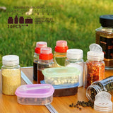 Maxbell 10Pcs/Set BBQ Grilling Spice Jar Condiment Pepper Salt Bottle w/ Storage Bag