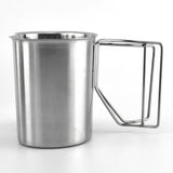 Maxbell Maxbell Outdoor Camping Stainless Steel Military 1L Kettle and 0.6L Water Cup Set