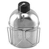 Maxbell Maxbell Outdoor Camping Stainless Steel Military 1L Kettle and 0.6L Water Cup Set