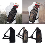 Maxbell 2 Pieces Archery Quiver Backpack Hunting Bag Compound Recurve Bow Holder