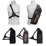 Maxbell 2 Pieces Archery Quiver Backpack Hunting Bag Compound Recurve Bow Holder