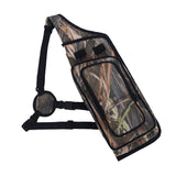 Maxbell 2 Pieces Archery Quiver Backpack Hunting Bag Compound Recurve Bow Holder