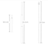 Maxbell Maxbell Collapsible Reusable Drinking Straws Stainless Steel Metal Foldable Straw
