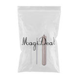 Maxbell Maxbell Collapsible Reusable Drinking Straws Stainless Steel Metal Foldable Straw