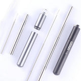 Maxbell Maxbell Collapsible Reusable Drinking Straws Stainless Steel Metal Foldable Straw