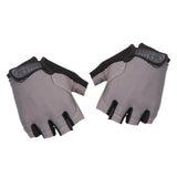 Maxbell Maxbell Non-Slip Sun Block Half Finger Sports Gloves for Outdoor Activities Gray L