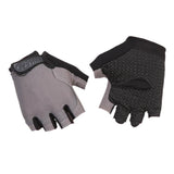 Maxbell Maxbell Non-Slip Sun Block Half Finger Sports Gloves for Outdoor Activities Gray L