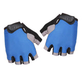 Maxbell Maxbell Non-Slip Sun Block Half Finger Sports Gloves for Outdoor Activities Blue S