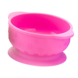 Maxbell Maxbell Solid Color Food-Grade Silicone Baby Bowls with Suction Cup Base 280ml Pink