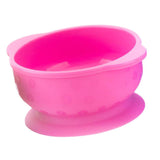 Maxbell Maxbell Solid Color Food-Grade Silicone Baby Bowls with Suction Cup Base 280ml Pink