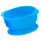 Maxbell 2pcs Solid Color Food-Grade Silicone Baby Bowls with Suction Cup Base 280ml