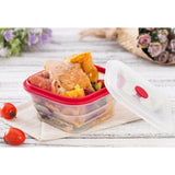 Maxbell Maxbell Foldable Silicone Square Lunch Box Food Crisper for Outdoor Camping 900ML