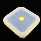 Maxbell Maxbell Foldable Silicone Square Lunch Box Food Crisper for Outdoor Camping 900ML